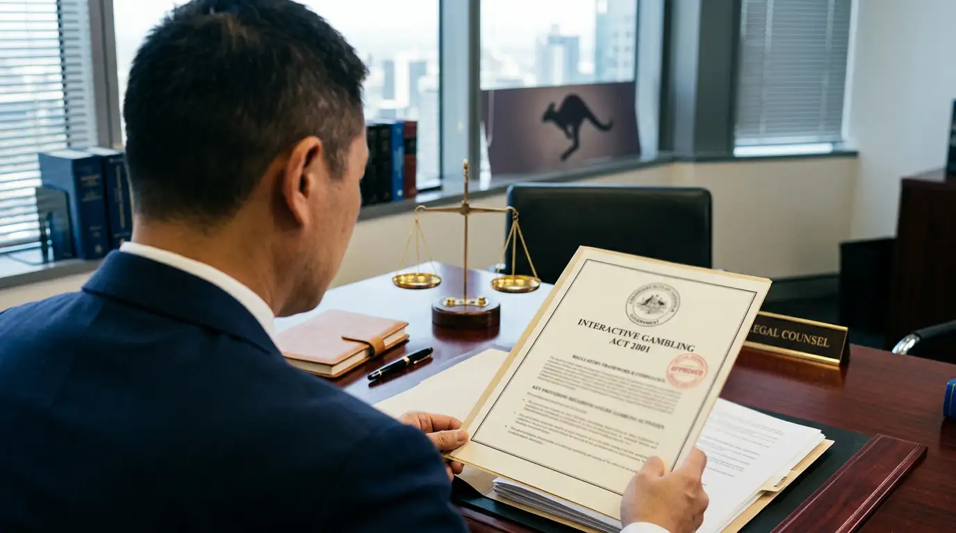 Australian legal document showing Interactive Gambling Act provisions
