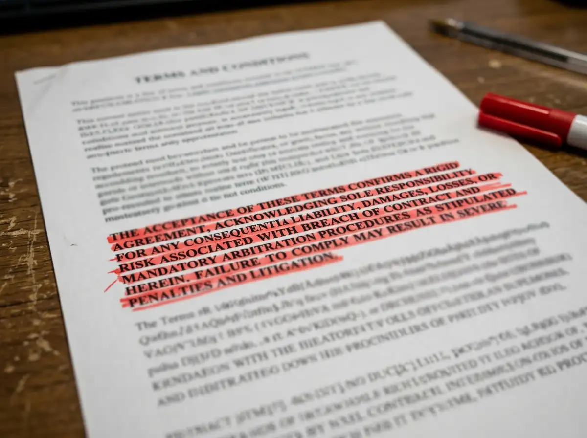 Close-up of bonus terms document with max bet limit and time limit highlighted in red