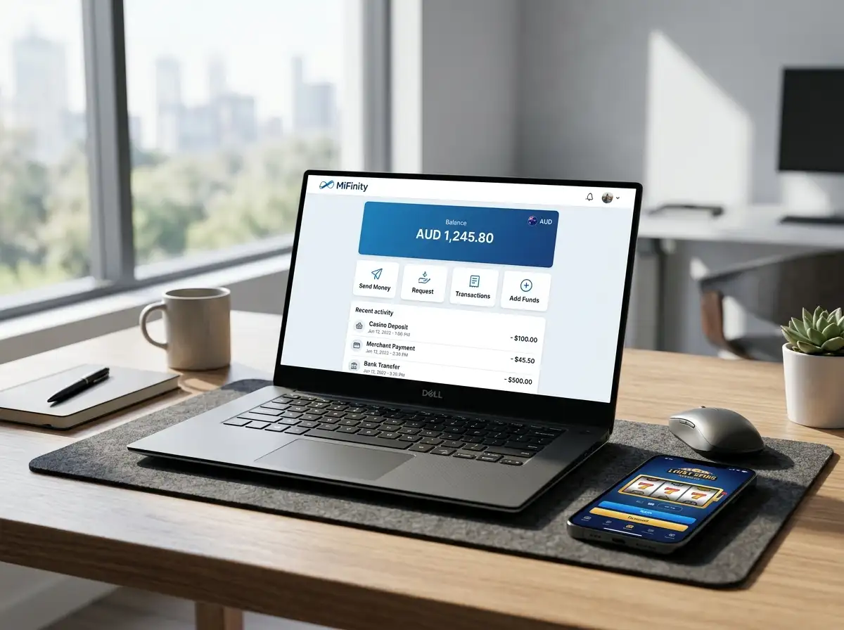MiFinity digital wallet used for casino deposits and withdrawals in Australia