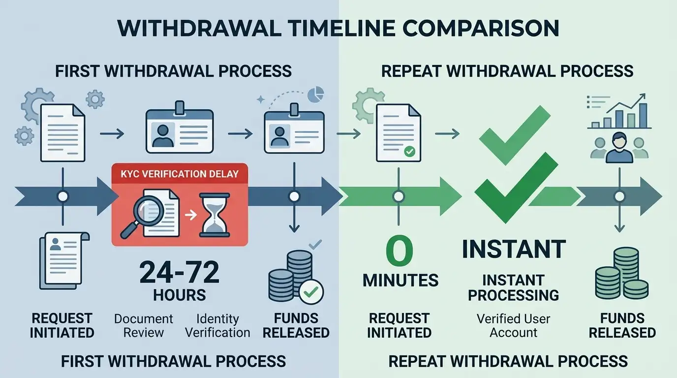 Document verification and KYC process diagram