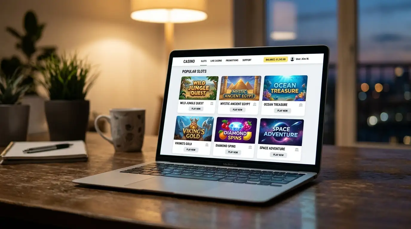 Modern online pokies interface showing Pragmatic Play and NetEnt game selection