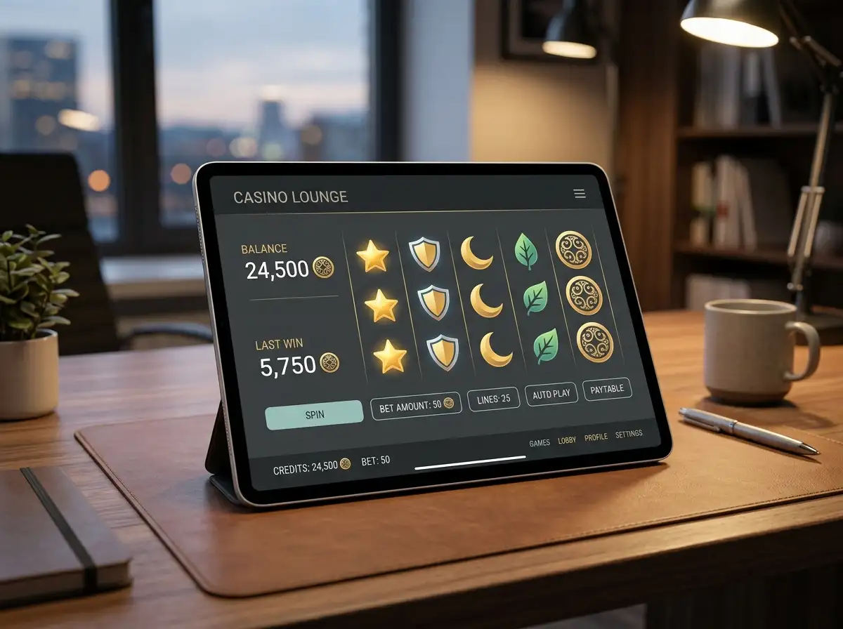 Sweepstakes casino interface showing virtual currency Gold Coins and Sweep Coins